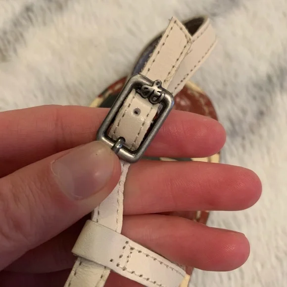 Sam Edelman White Studded American Flag Sandals - Picture 3 of 6